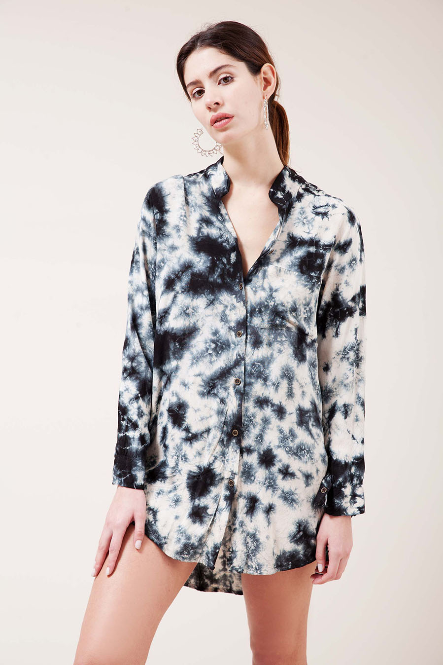 Vestido Camisero Muaré