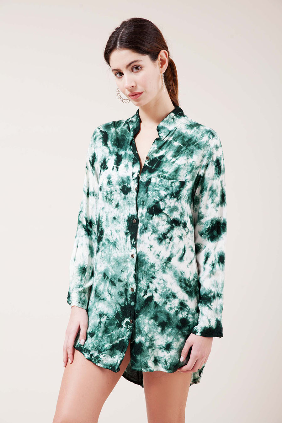 Vestido Camisero Muaré